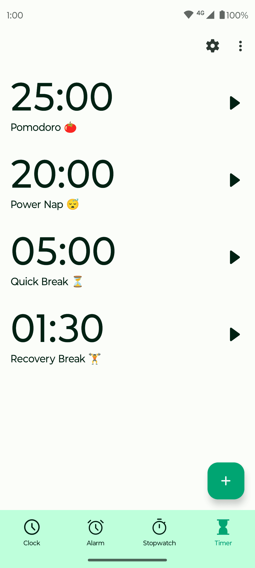 Скриншот 3 — Fossify Clock Beta