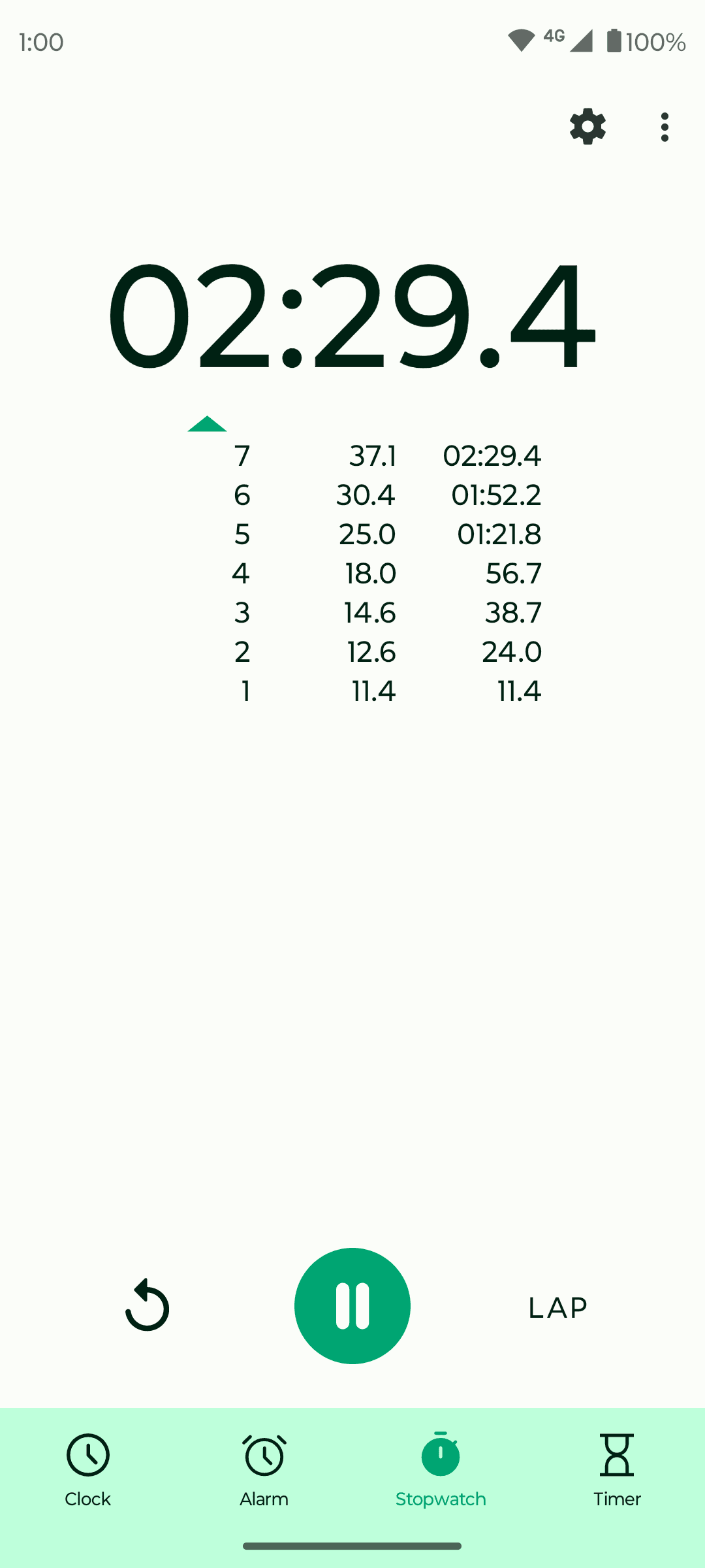 Скриншот 4 — Fossify Clock Beta