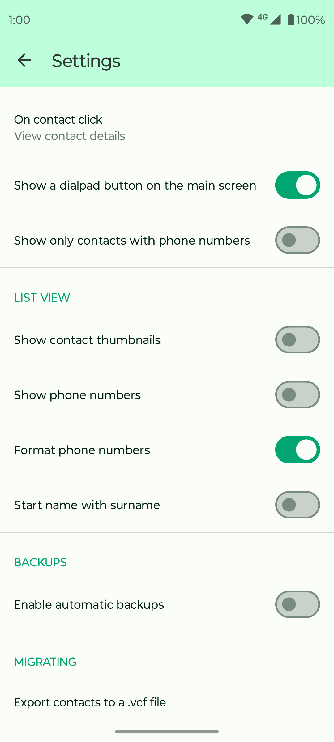 Скриншот 7 — Fossify Contacts