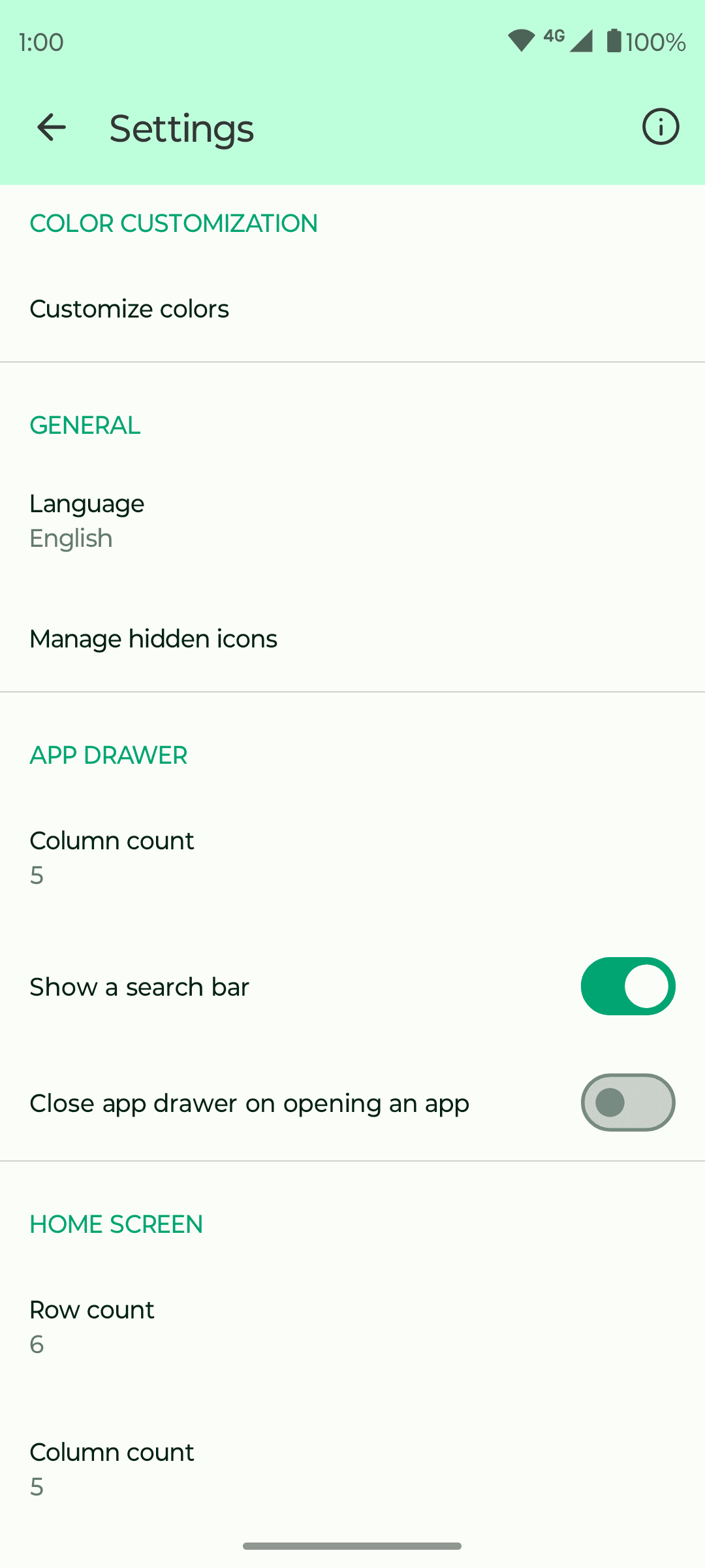Скриншот 3 — Fossify Launcher Beta
