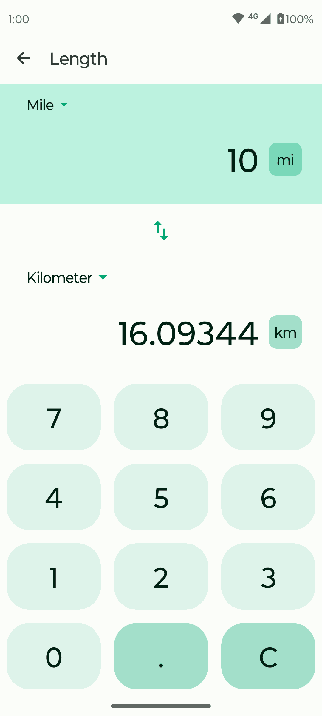 Скриншот 2 — Fossify Calculator Beta