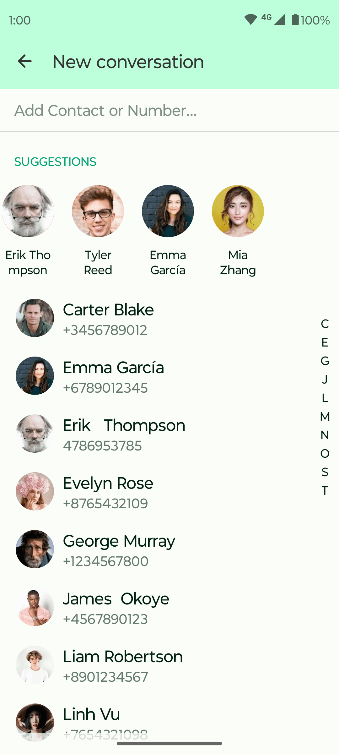 Скриншот 4 — Fossify Messages