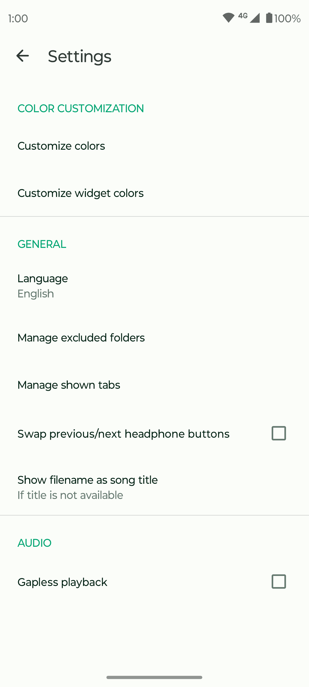 Скриншот 4 — Fossify Music Player