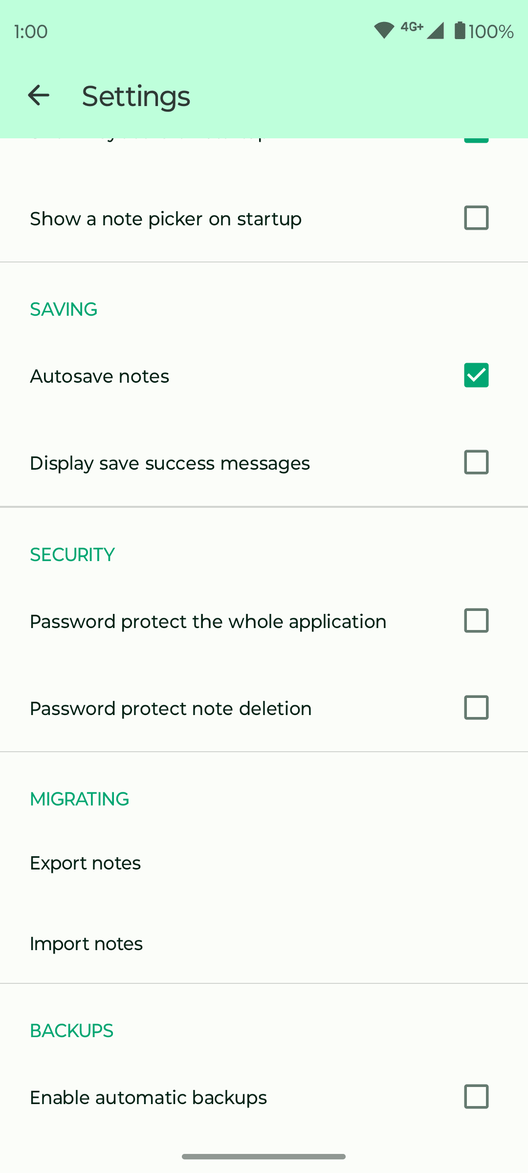 Скриншот 5 — Fossify Notes Beta