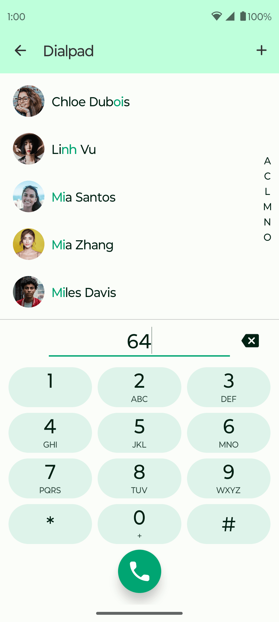 Скриншот 1 — Fossify Phone