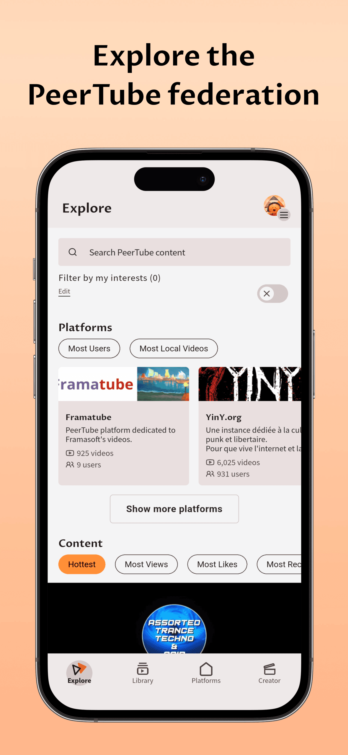Скриншот 2 — PeerTube