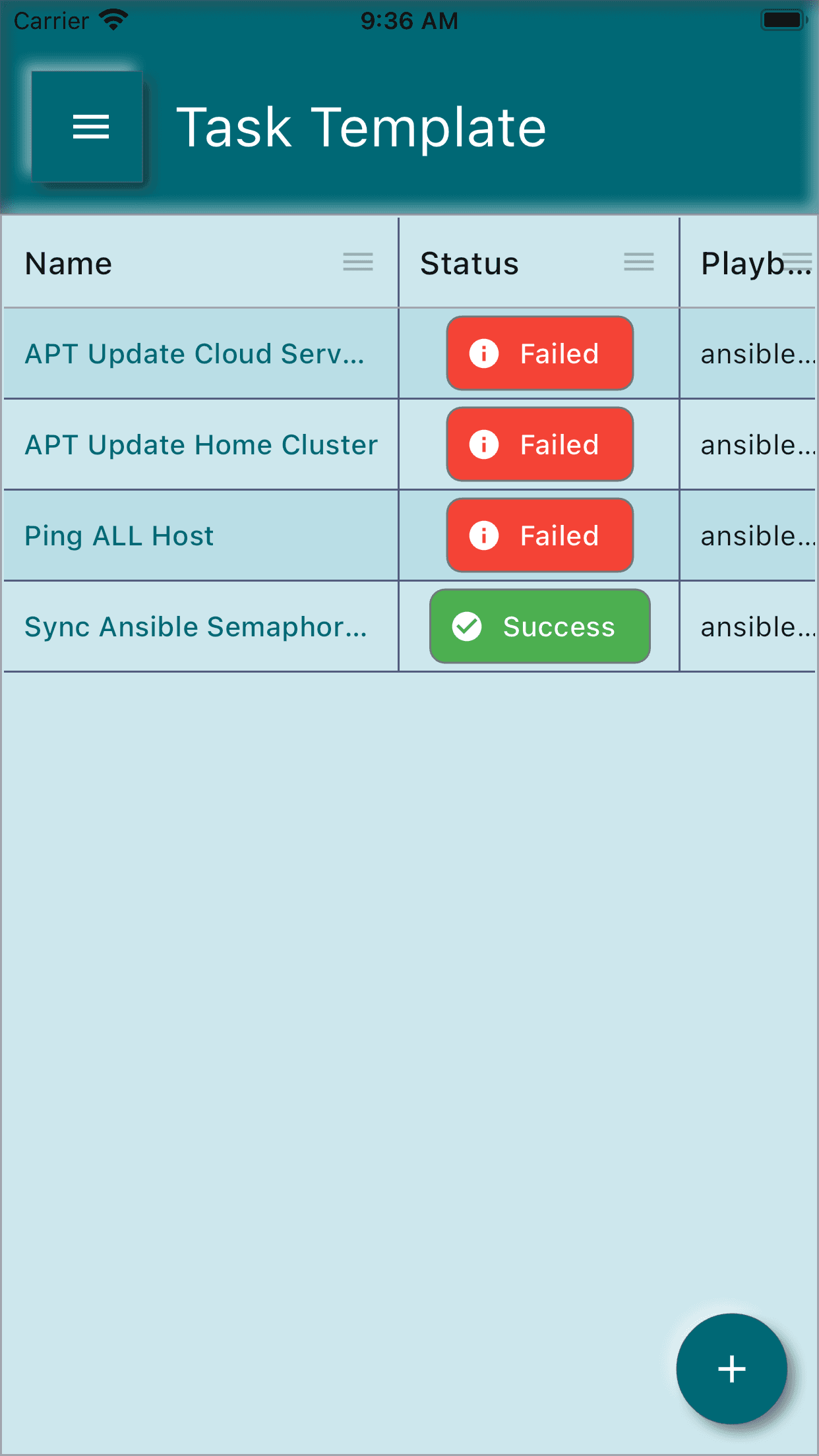 Скриншот 4 — Ansible Sempahore Client