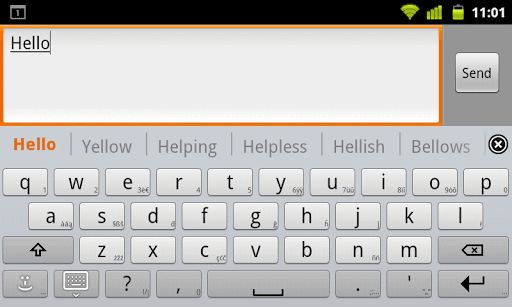 Скриншот 1 — Czech for AnySoftKeyboard