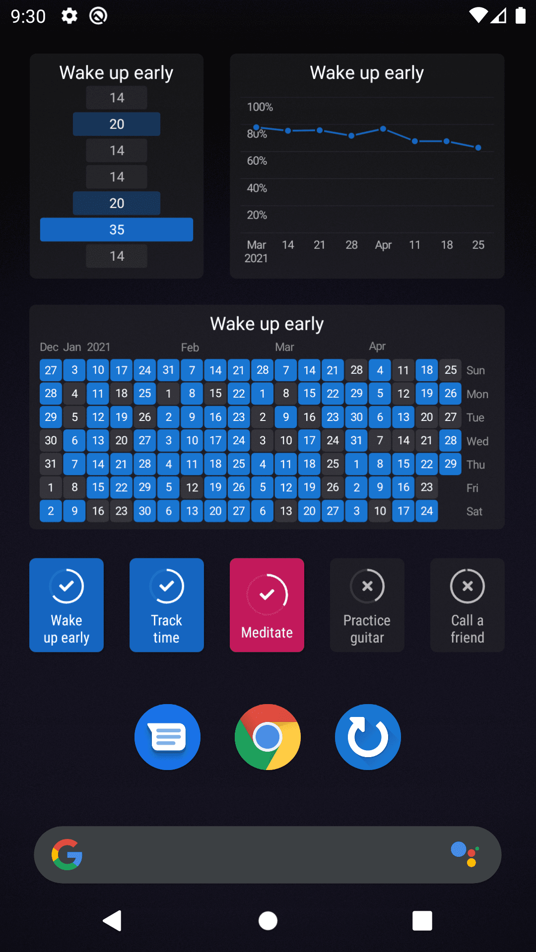 Скриншот 6 — Loop Habit Tracker