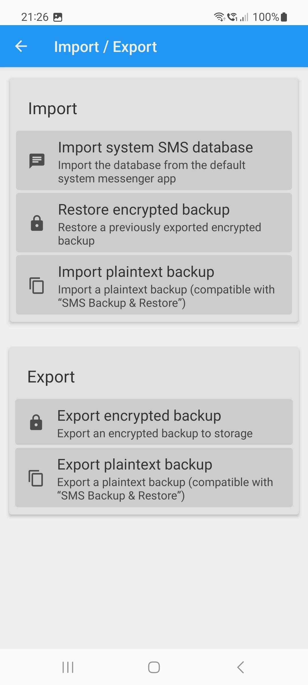Скриншот 6 — SMSecure