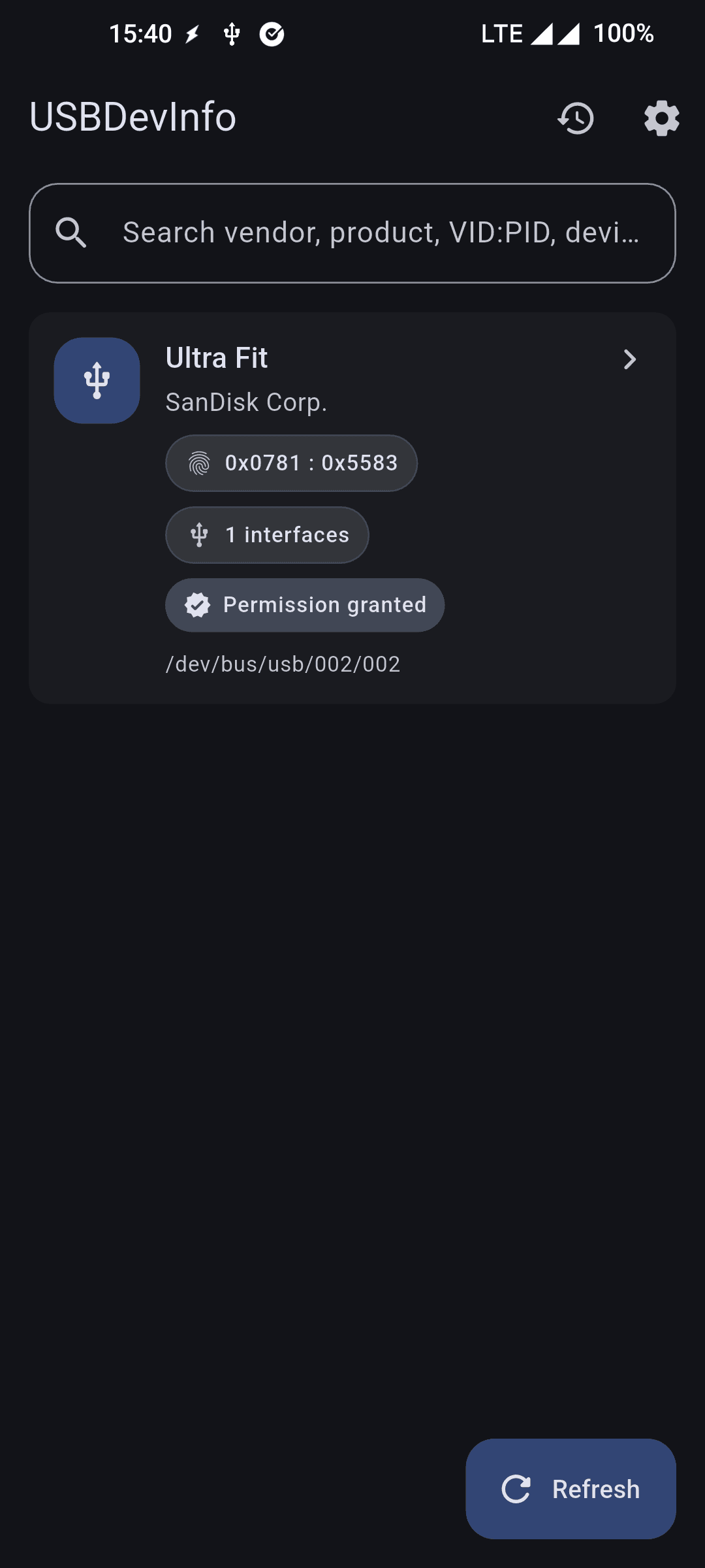 Скриншот 1 — USB Descriptor Explorer