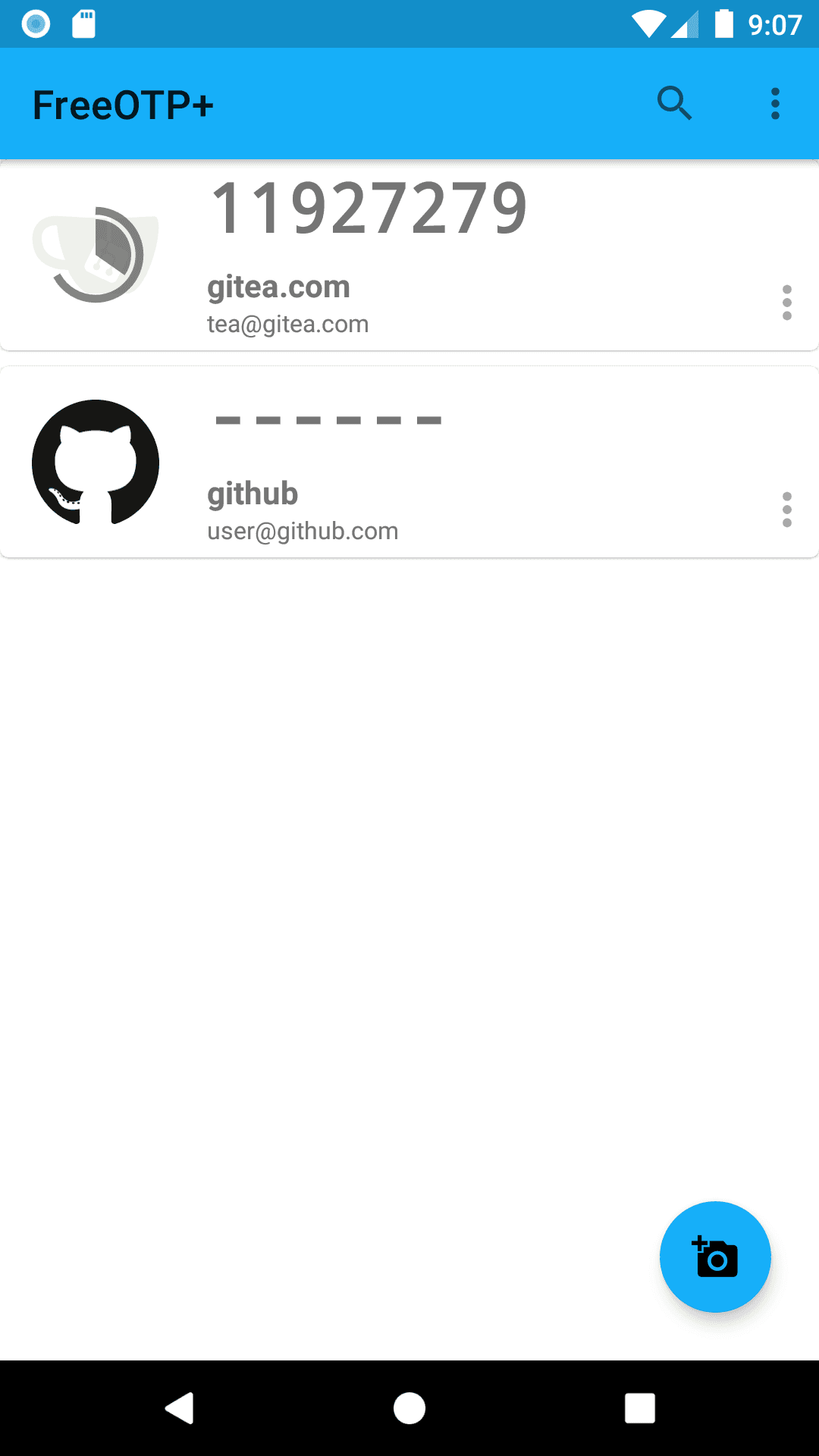 Скриншот 2 — FreeOTP+