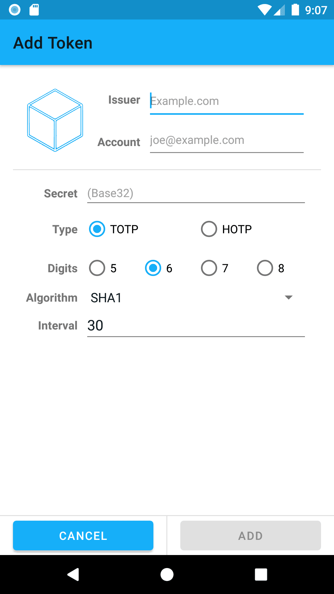 Скриншот 3 — FreeOTP+