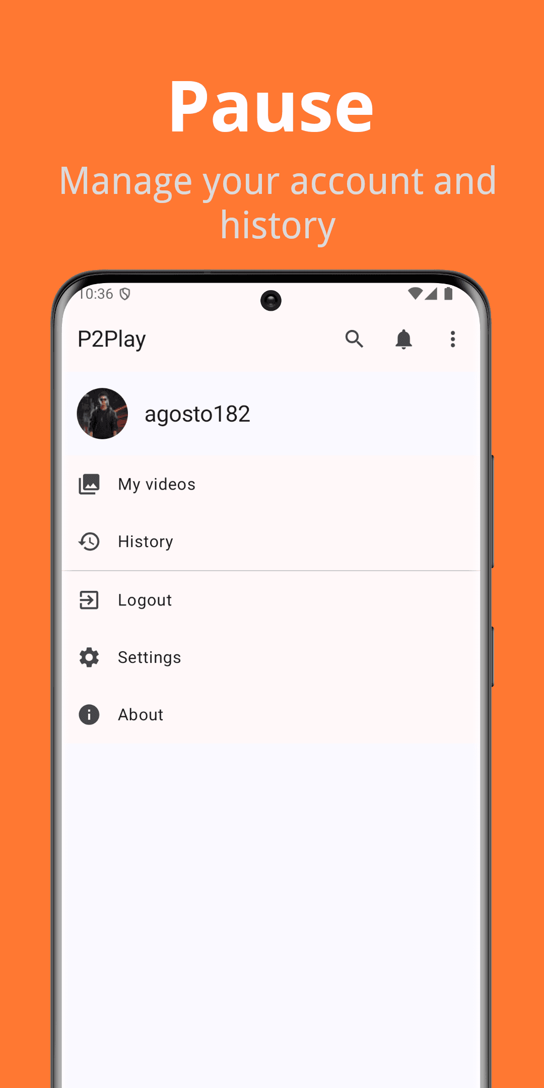 Скриншот 3 — P2Play - Peertube client