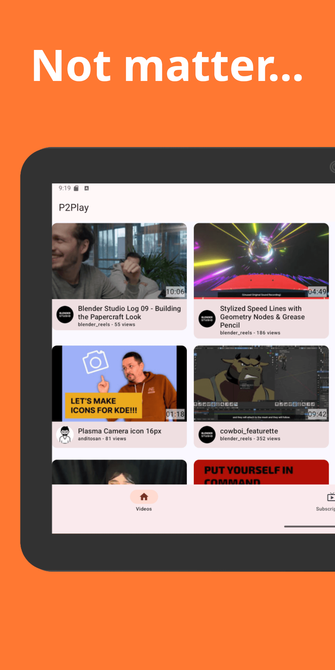 Скриншот 6 — P2Play - Peertube client
