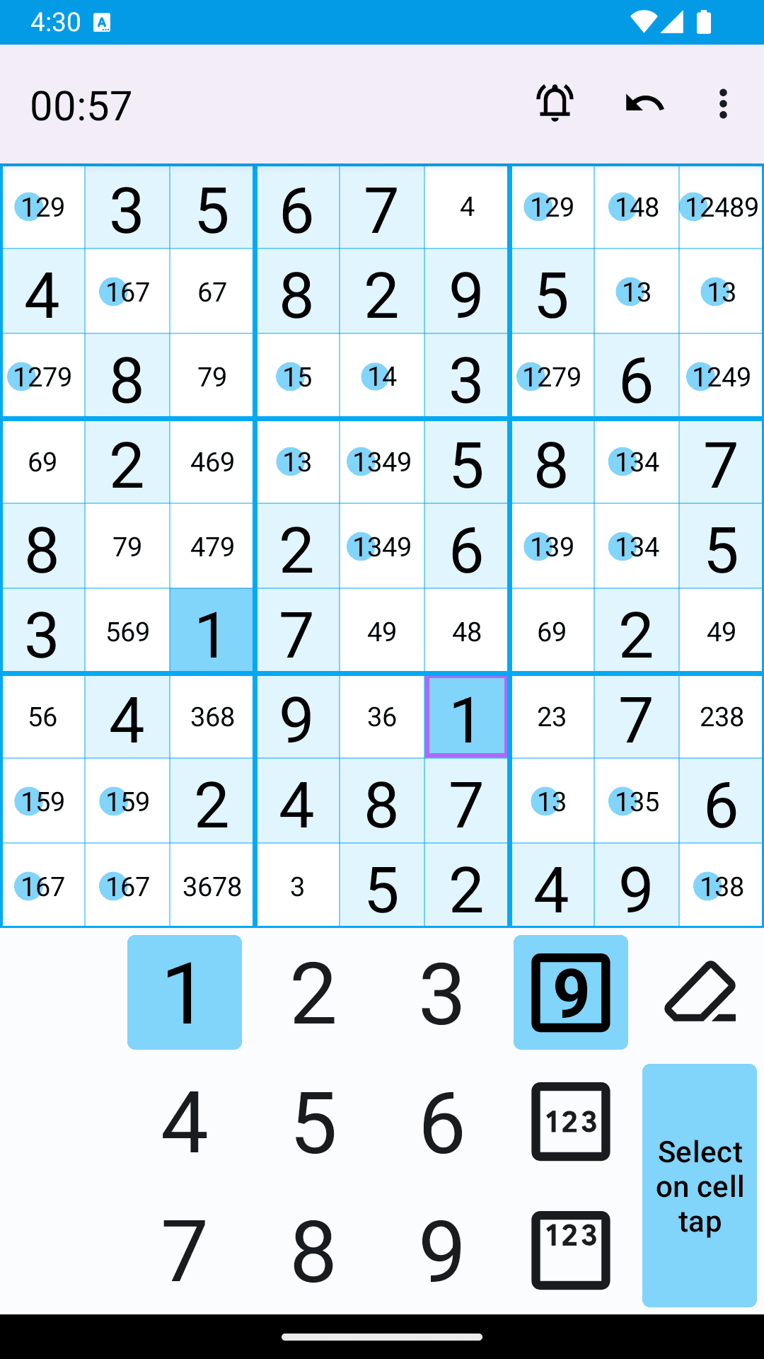 Скриншот 3 — Open Sudoku — Судоку