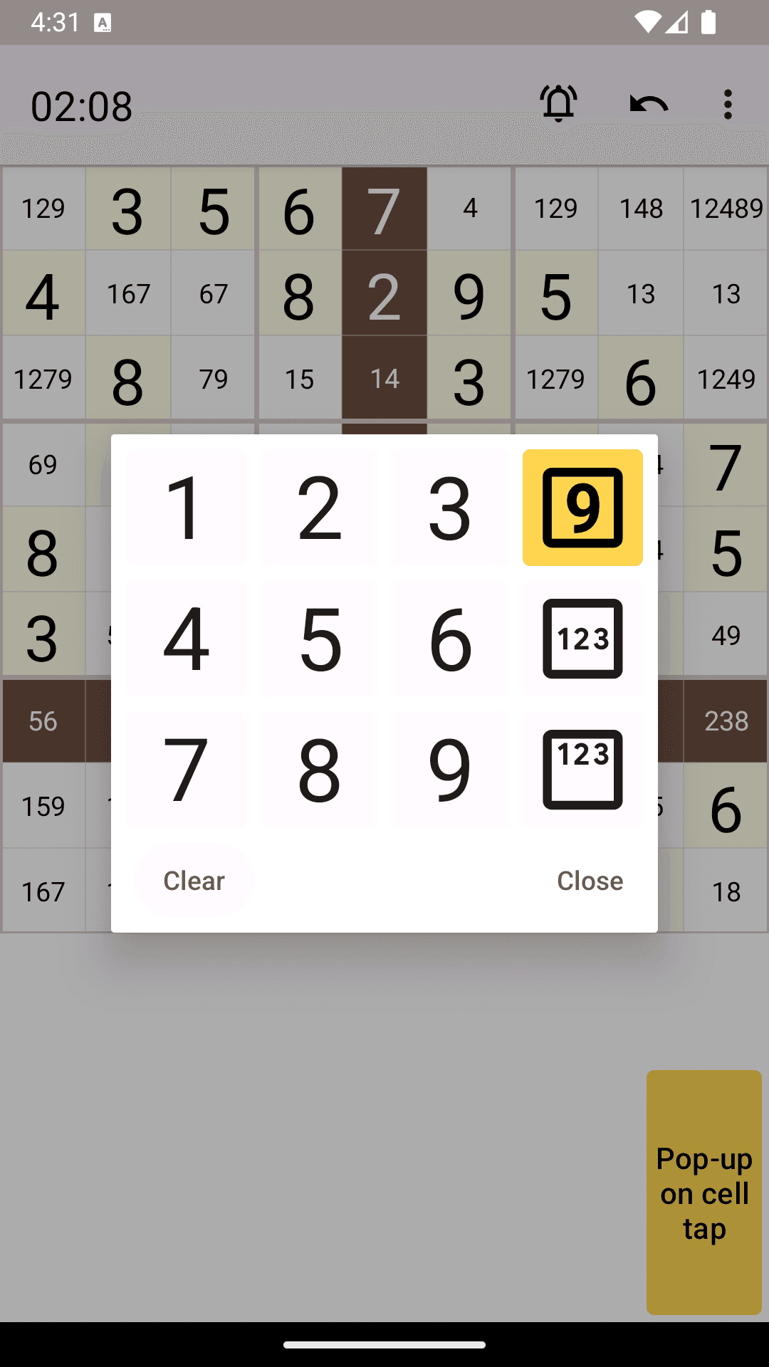 Скриншот 4 — Open Sudoku — Судоку