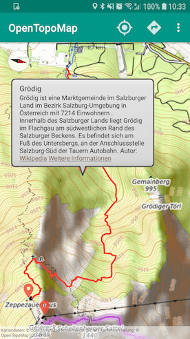 Скриншот 1 — OpenTopoMap Viewer