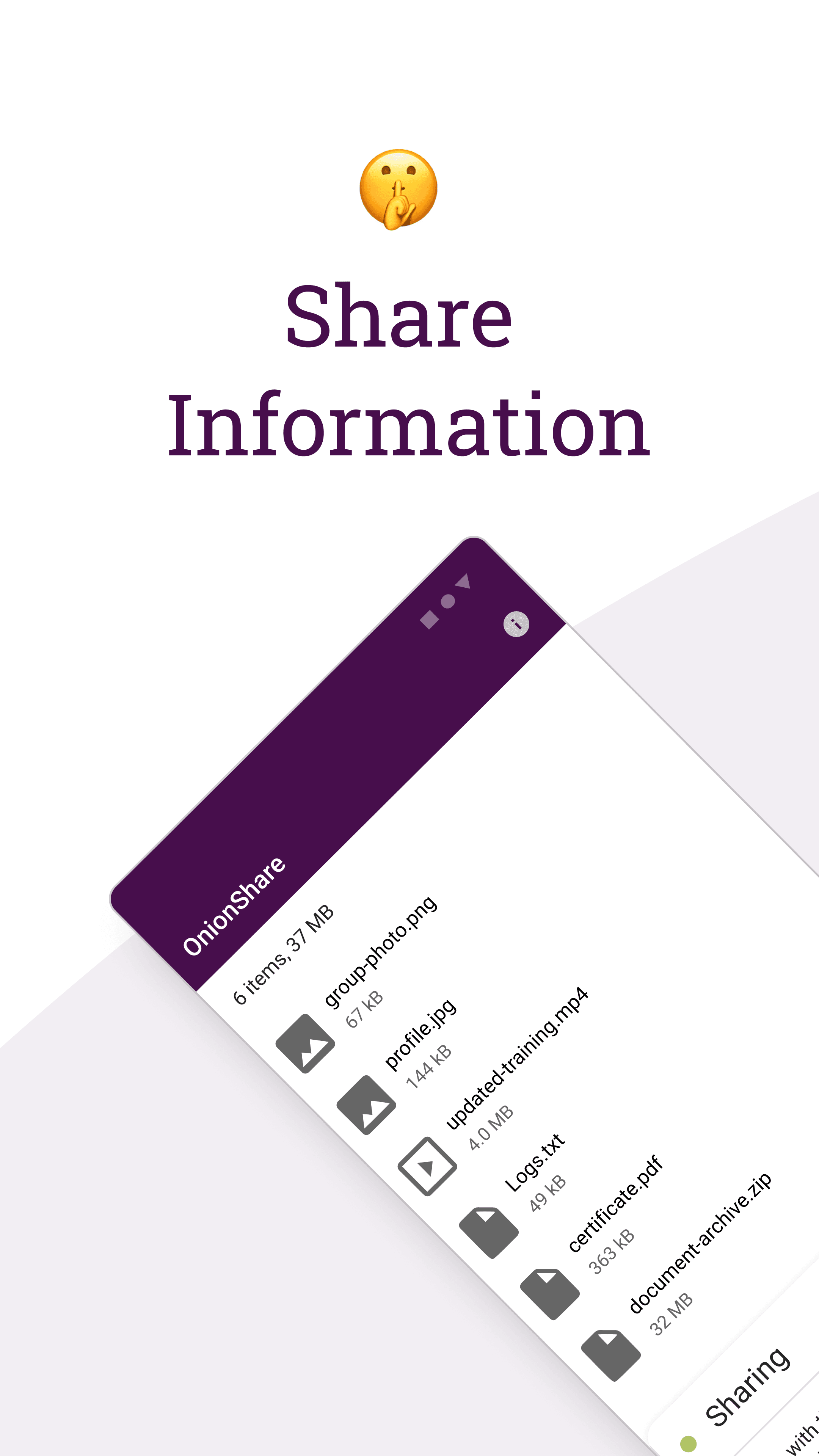 Скриншот 1 — OnionShare