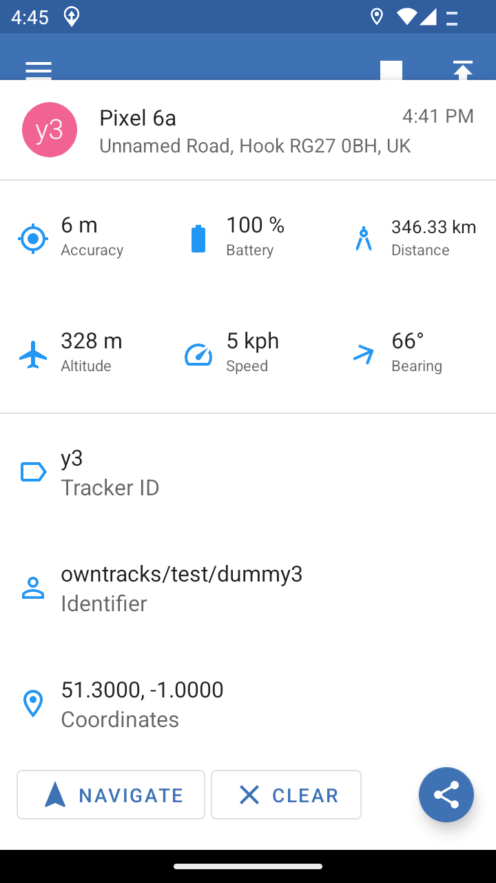 Скриншот 5 — OwnTracks