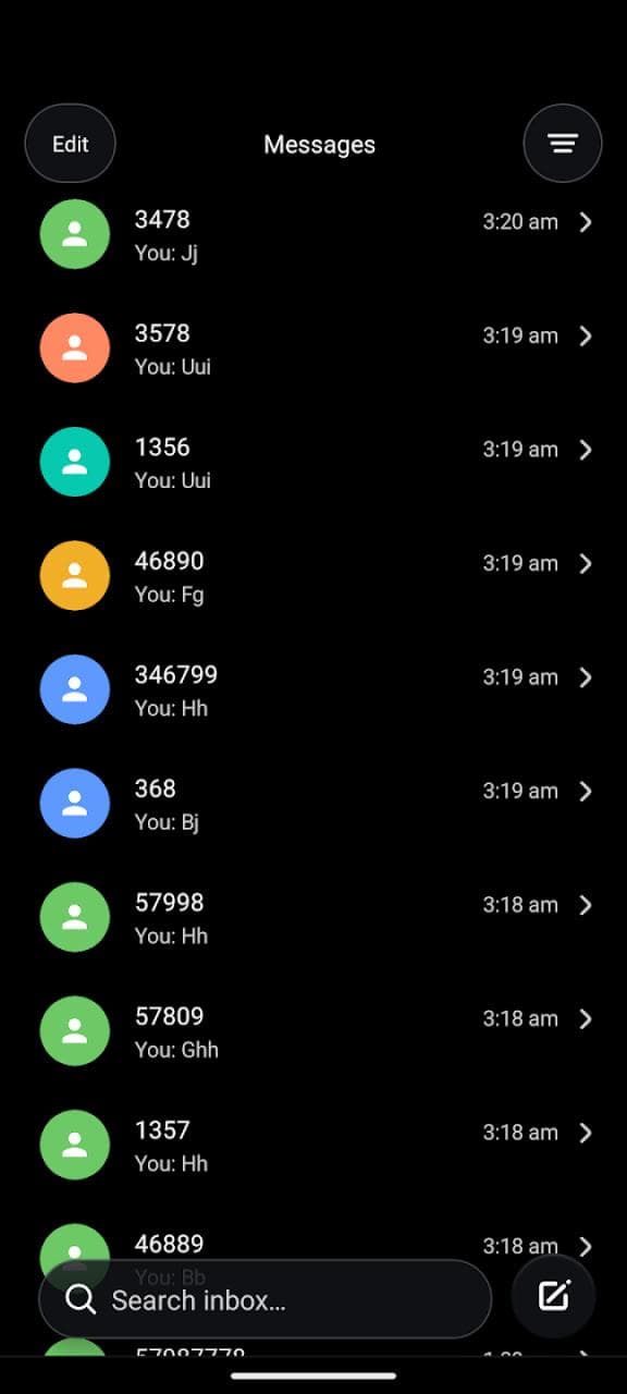 Скриншот 4 — Messages