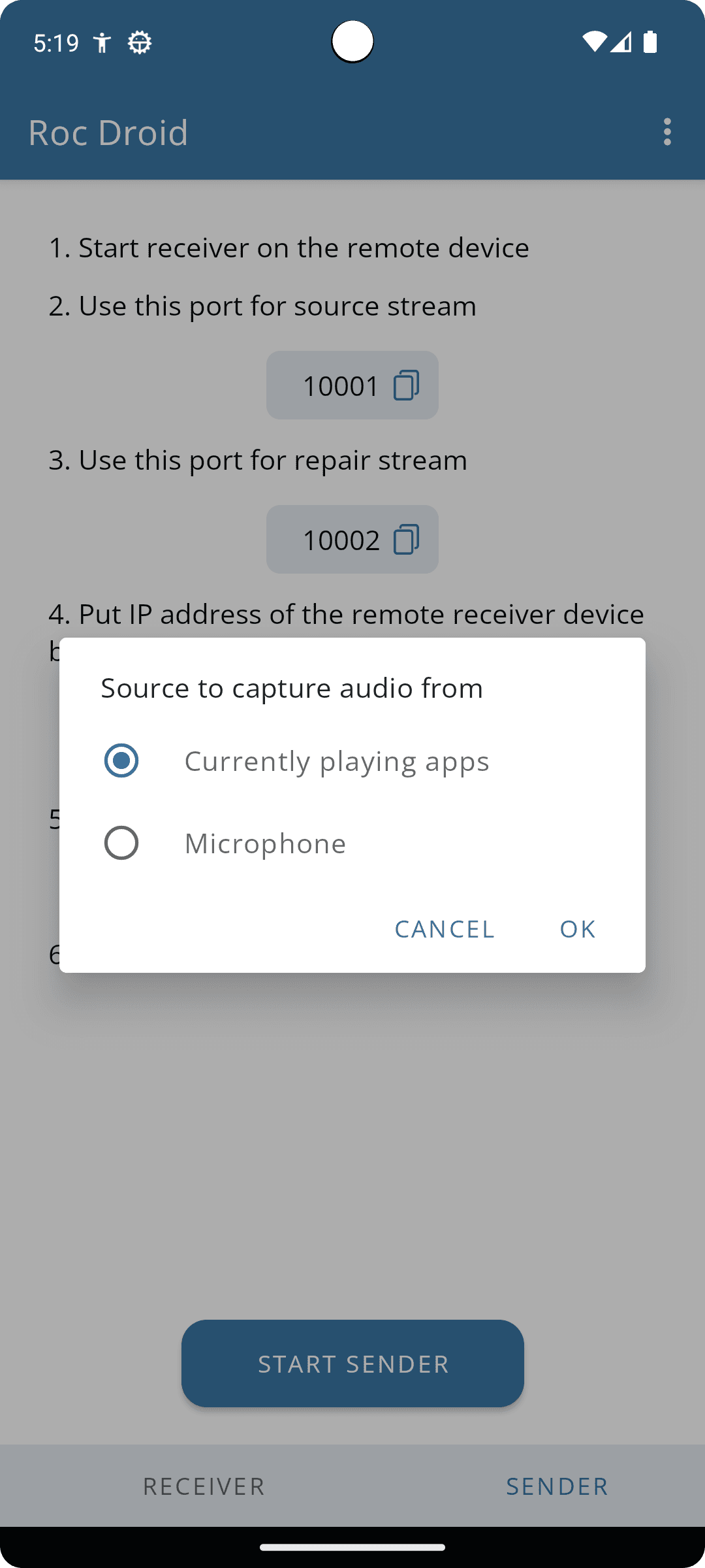 Скриншот 2 — Roc Droid