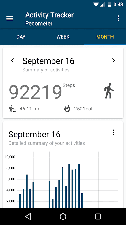 Скриншот 3 — Pedometer (PFA)