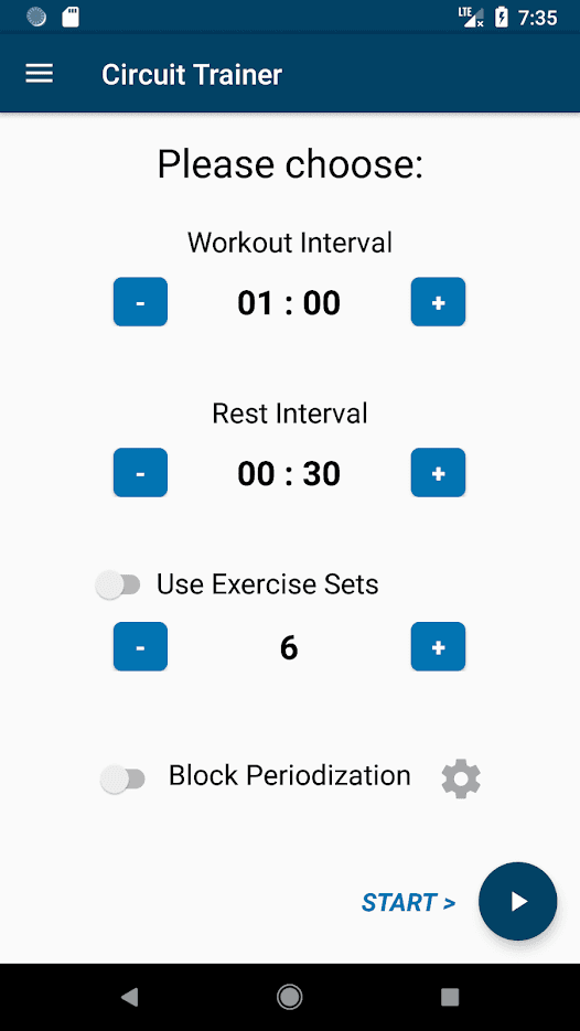 Скриншот 1 — Circuit Training (PFA)