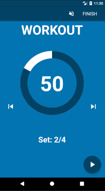 Скриншот 2 — Interval Timer (Privacy Friendly)