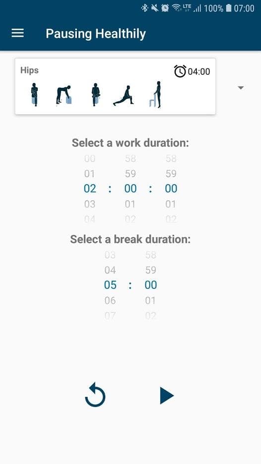 Скриншот 1 — Pausing Healthily (Privacy Friendly)