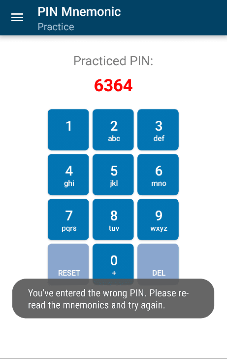 Скриншот 3 — PIN Mnemonic (Privacy Friendly)