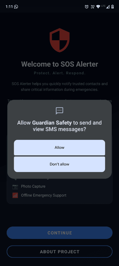 Скриншот 3 — SOS Alerter