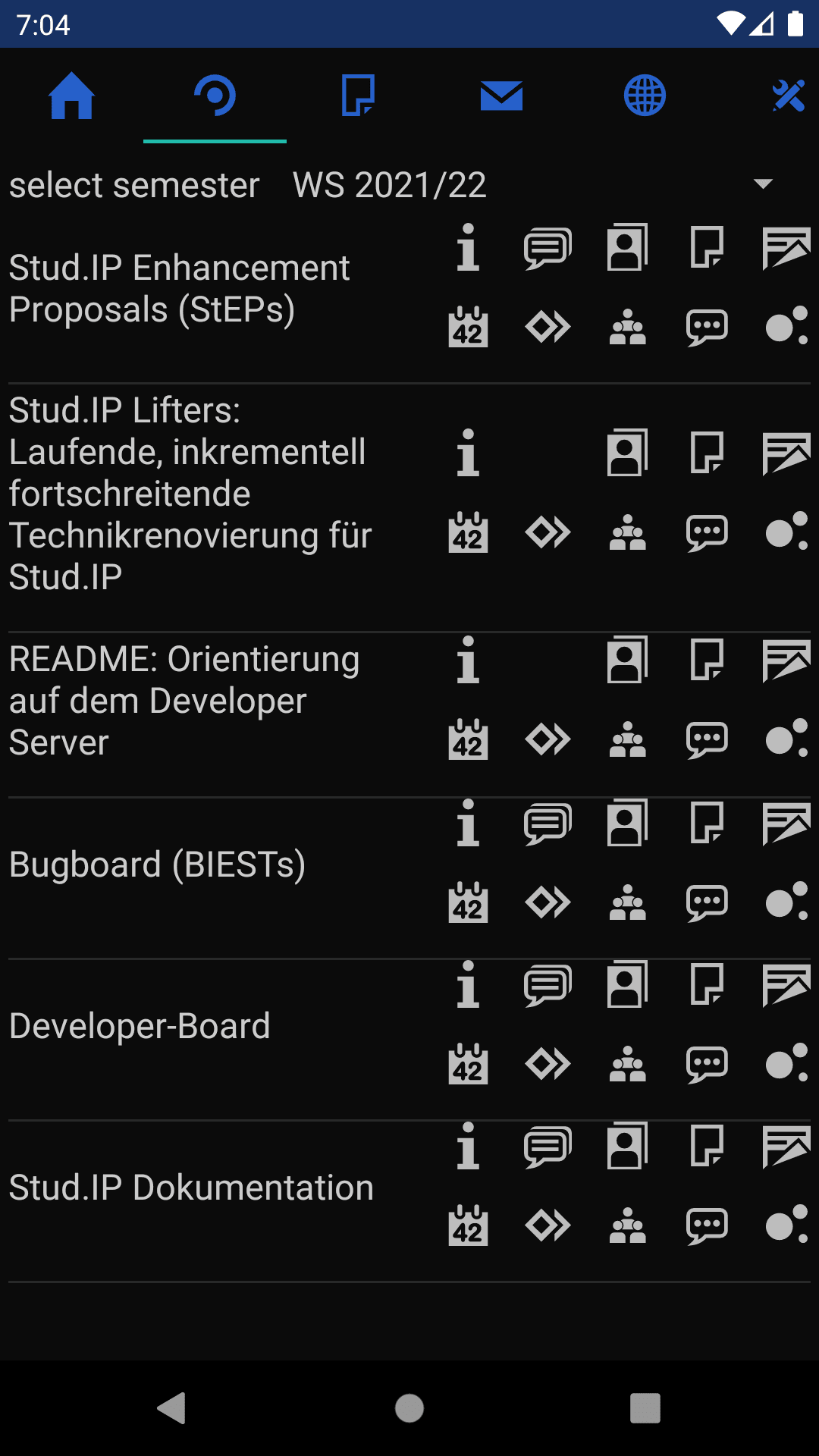 Скриншот 5 — unofficial Stud.IP-app