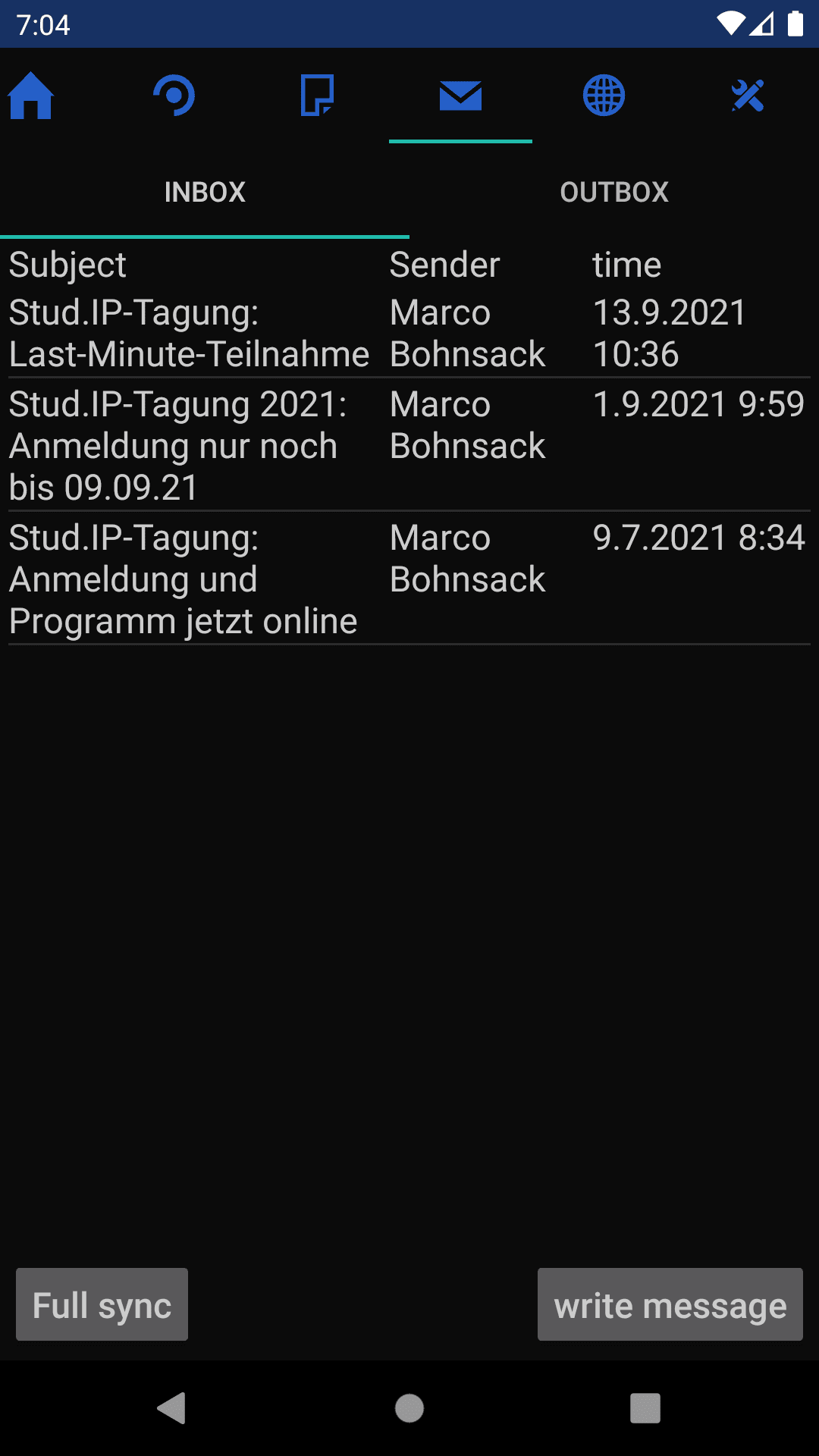 Скриншот 6 — unofficial Stud.IP-app