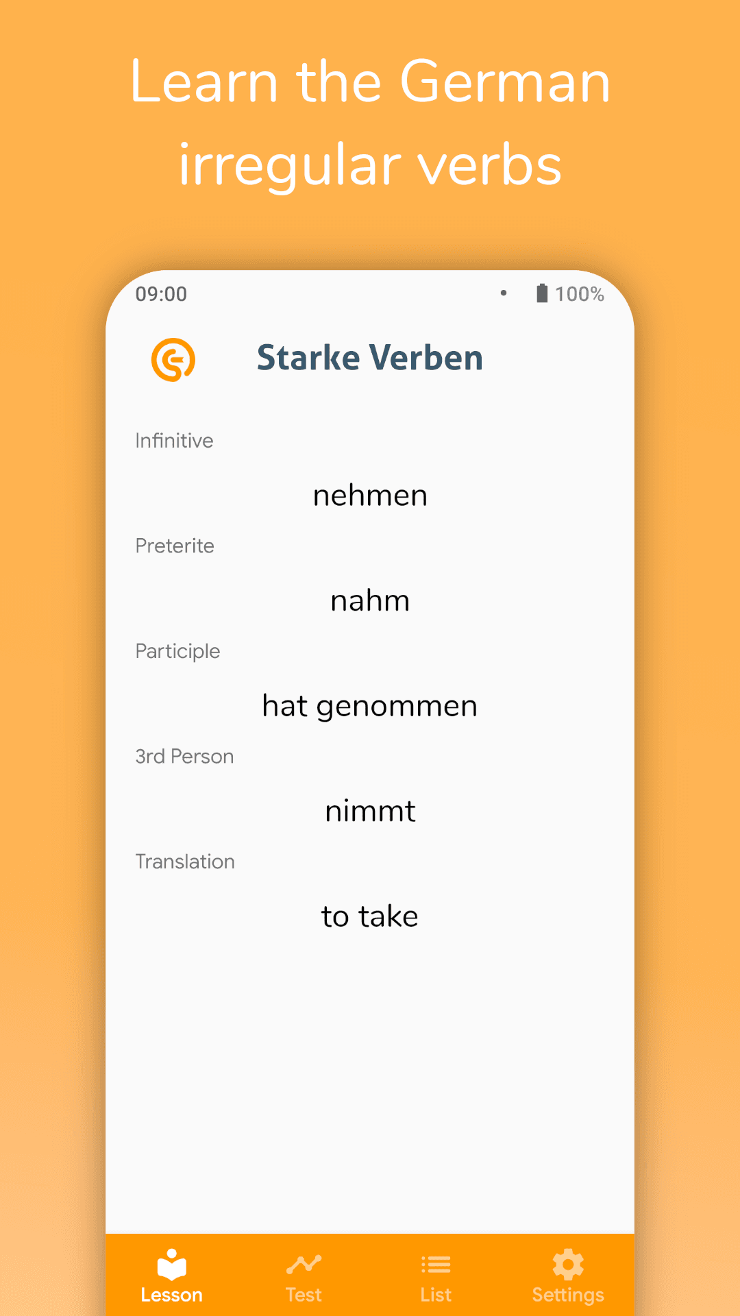 Скриншот 1 — Starke Verben