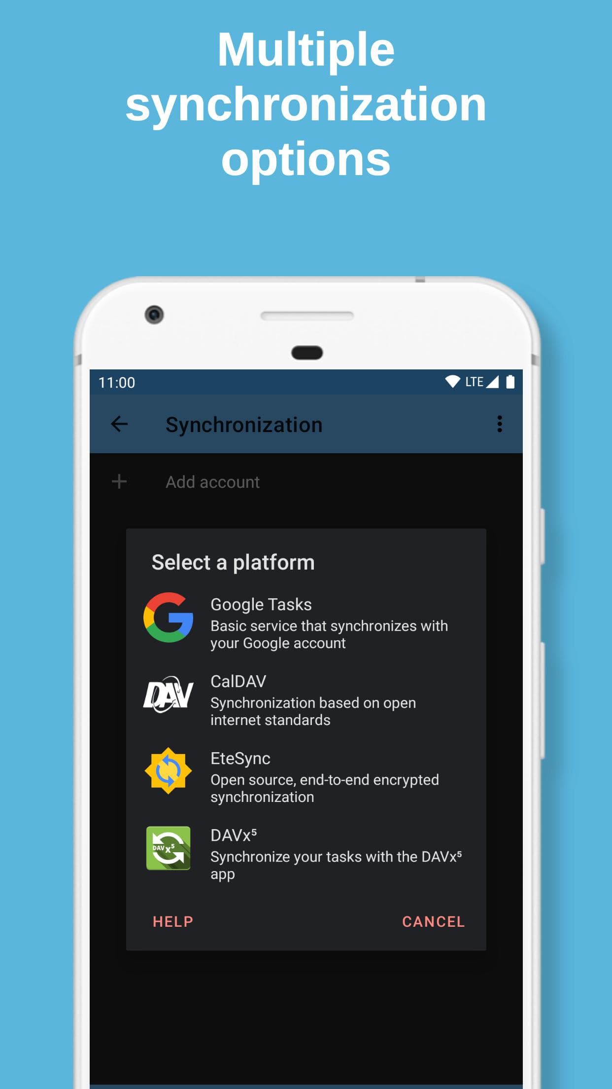 Скриншот 2 — Tasks.org: Open-source To-Do Lists & Reminders