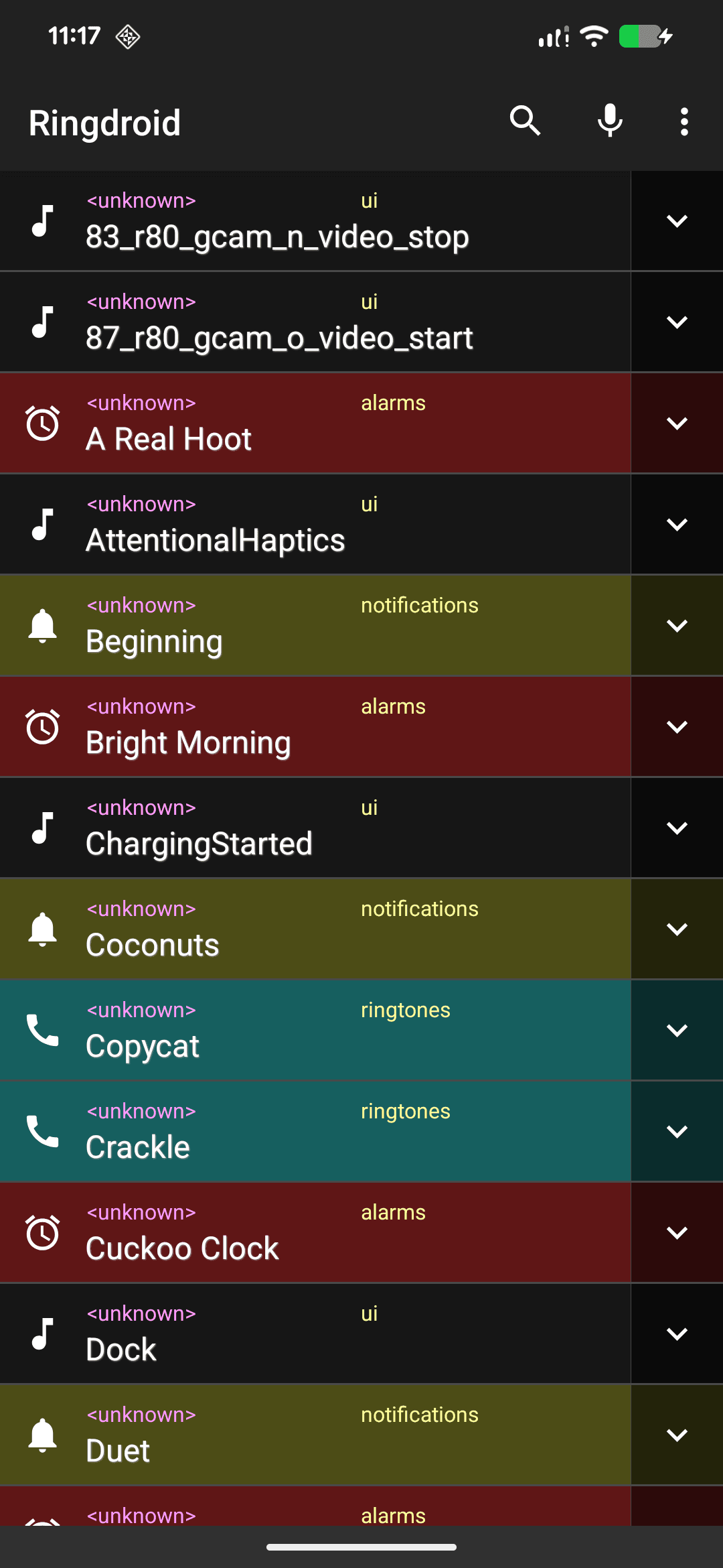 Скриншот 2 — Ringdroid - Ringtone editor