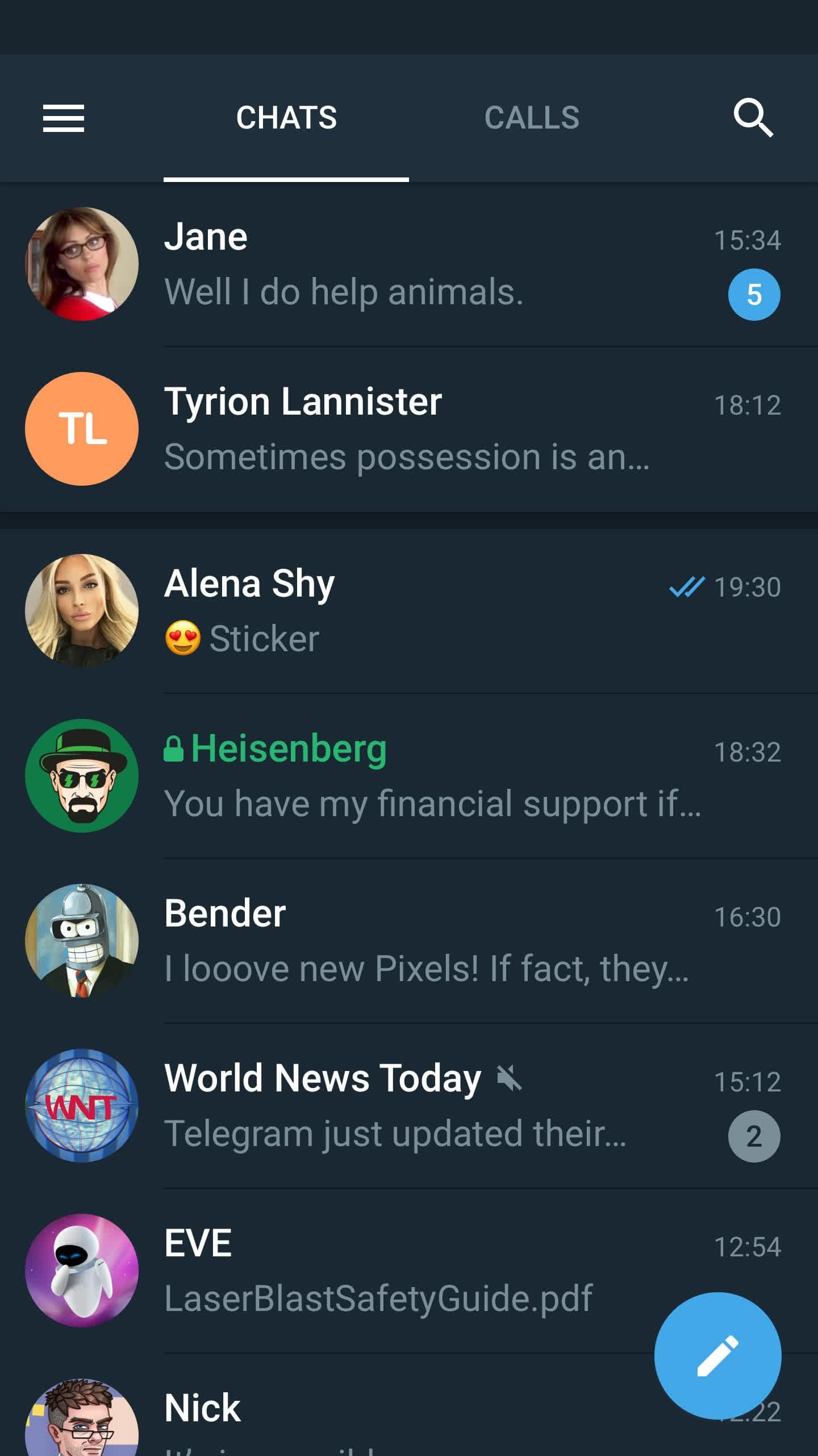 Скриншот 1 — Telegram X FOSS