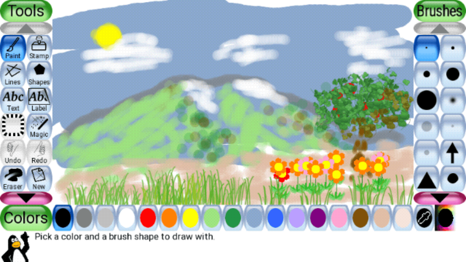 Скриншот 1 — Tux Paint