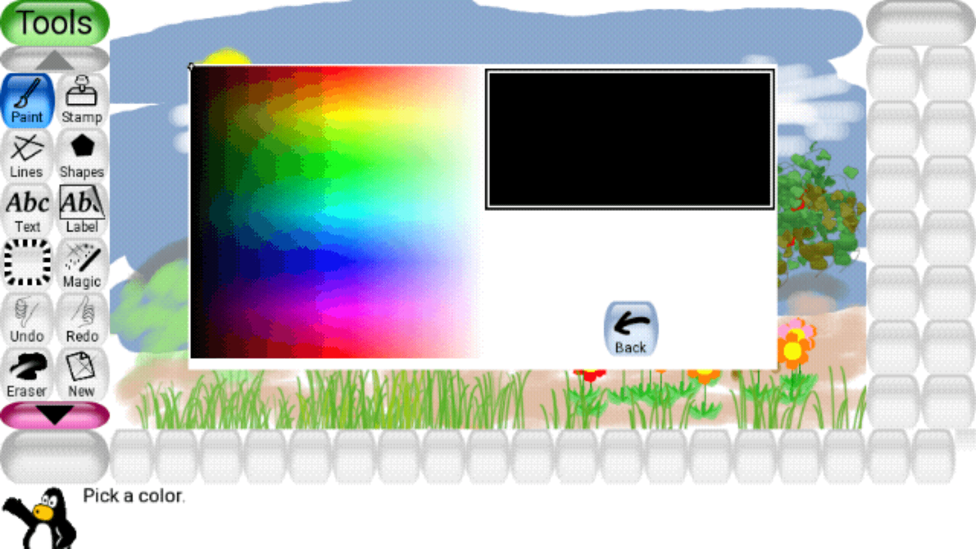 Скриншот 2 — Tux Paint