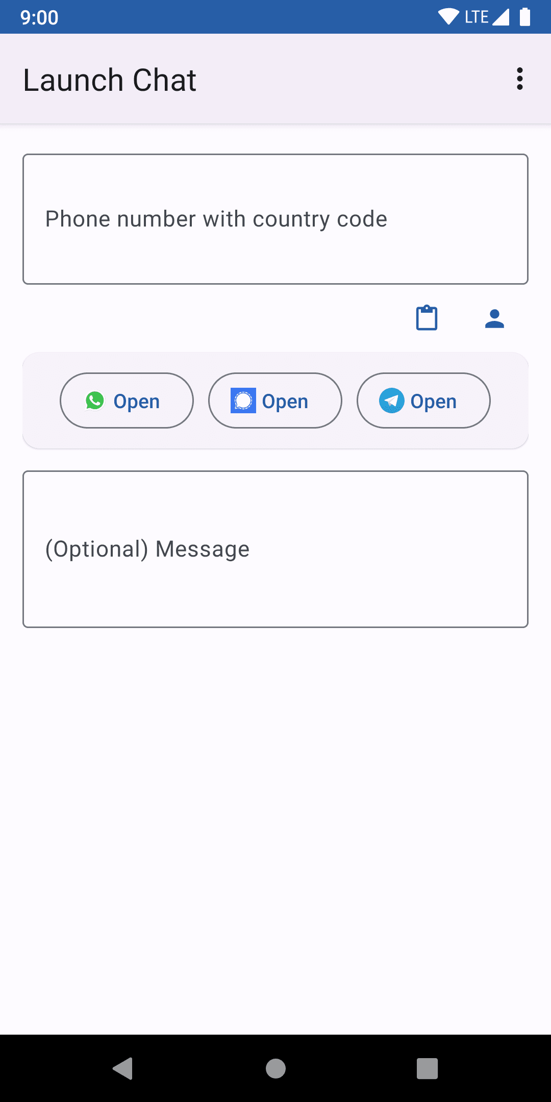 Скриншот 1 — Launch Chat