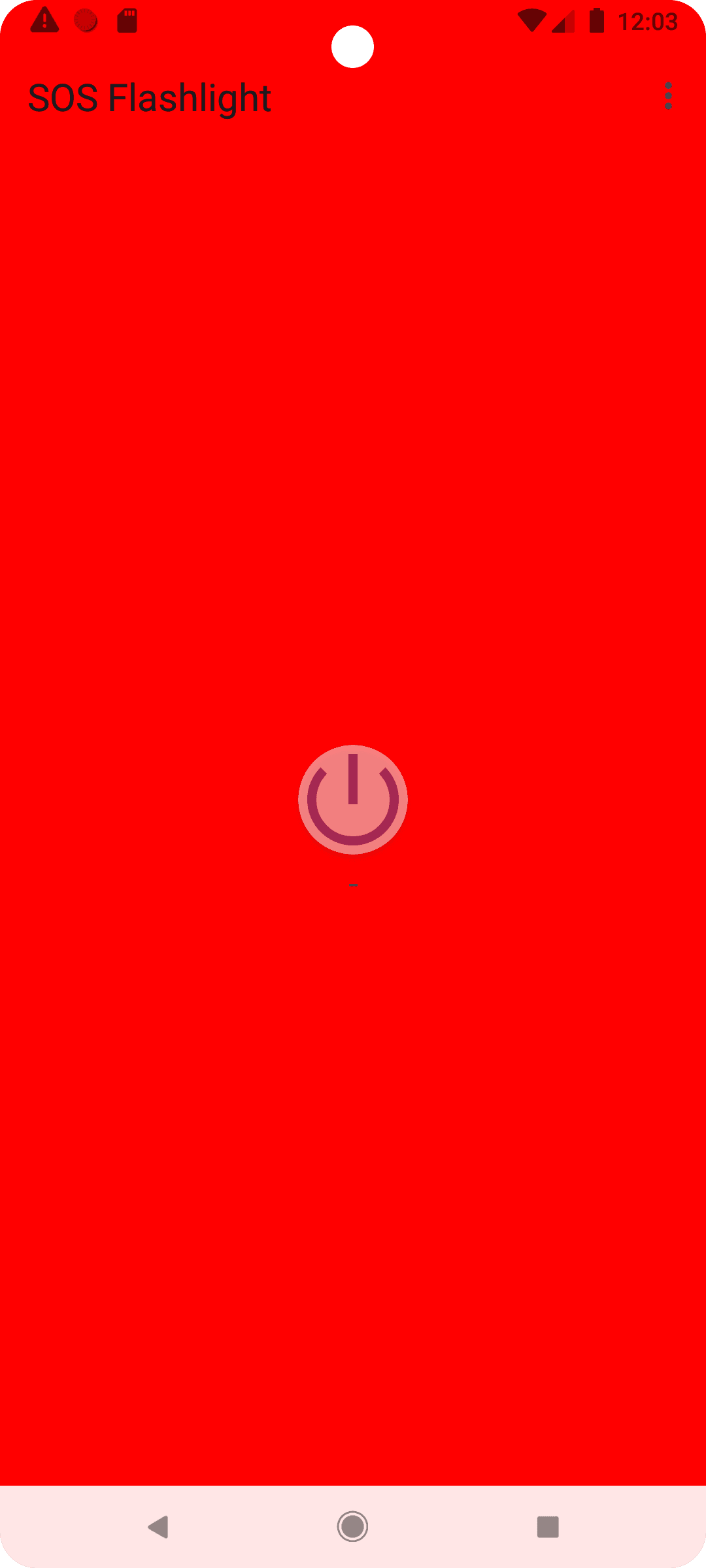 Скриншот 1 — SOS Flashlight: Advanced Morse Code Tool