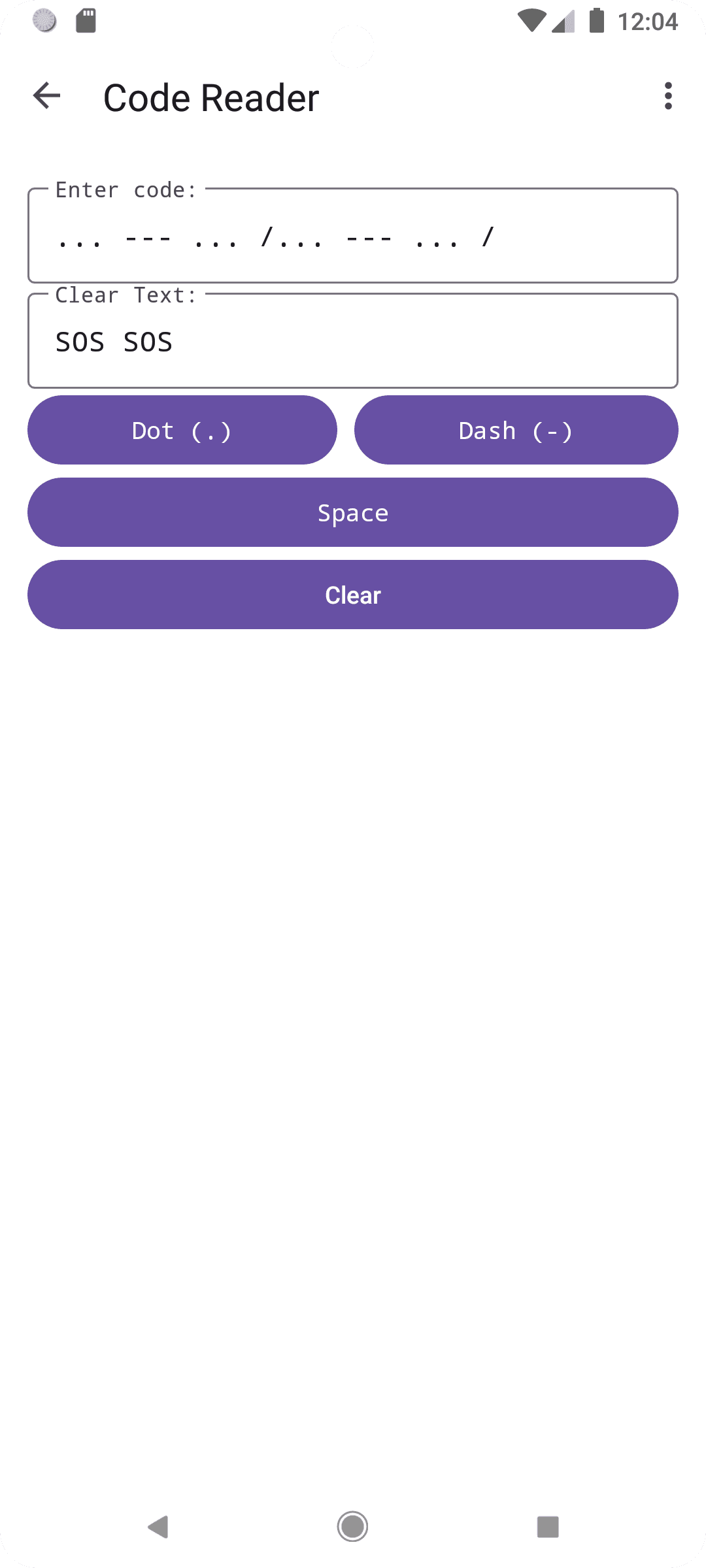 Скриншот 3 — SOS Flashlight: Advanced Morse Code Tool