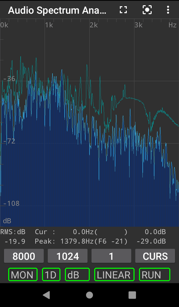 Скриншот 1 — Audio Spectrum Analyzer