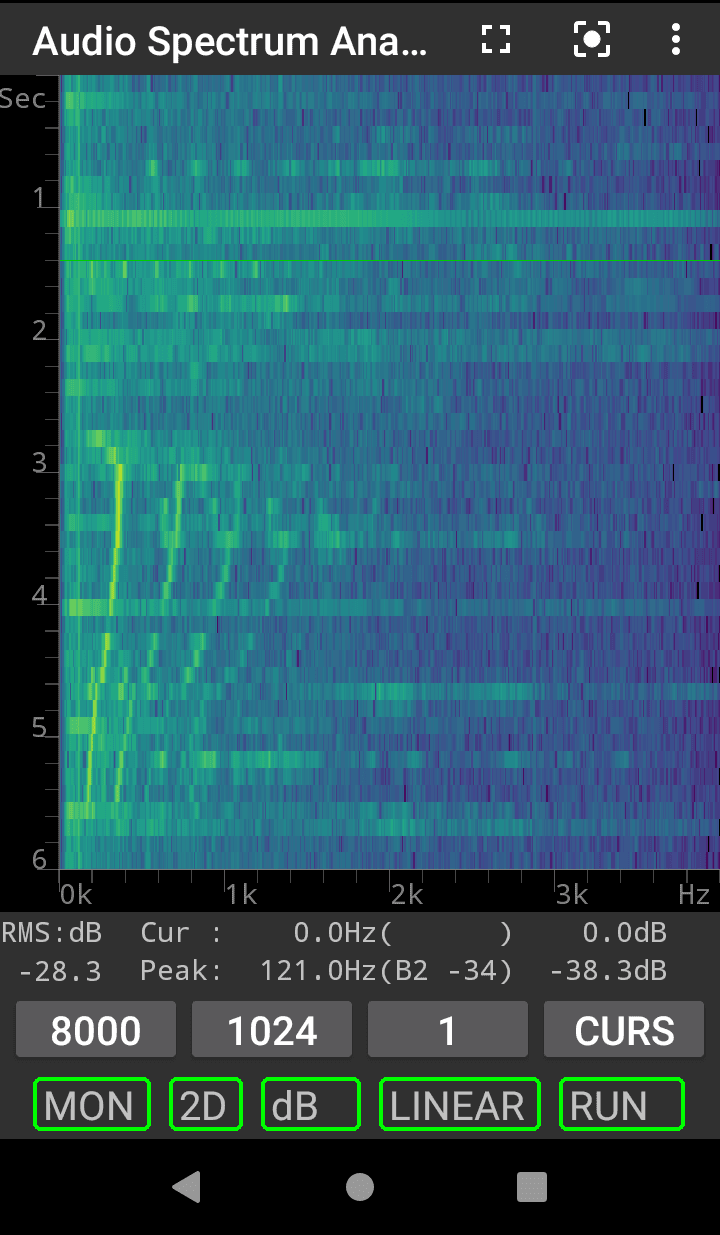 Скриншот 2 — Audio Spectrum Analyzer
