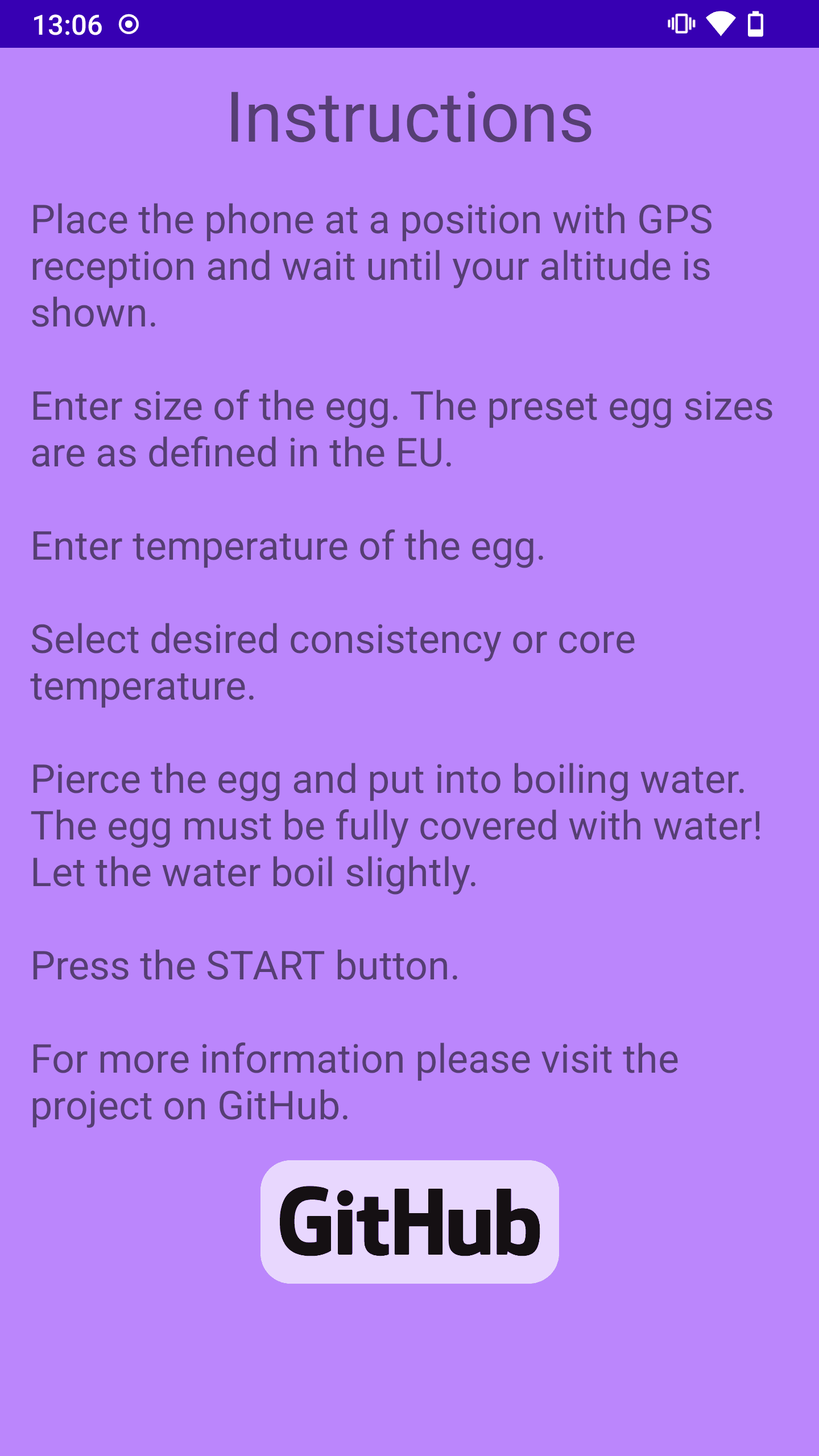 Скриншот 2 — Smart EggTimer