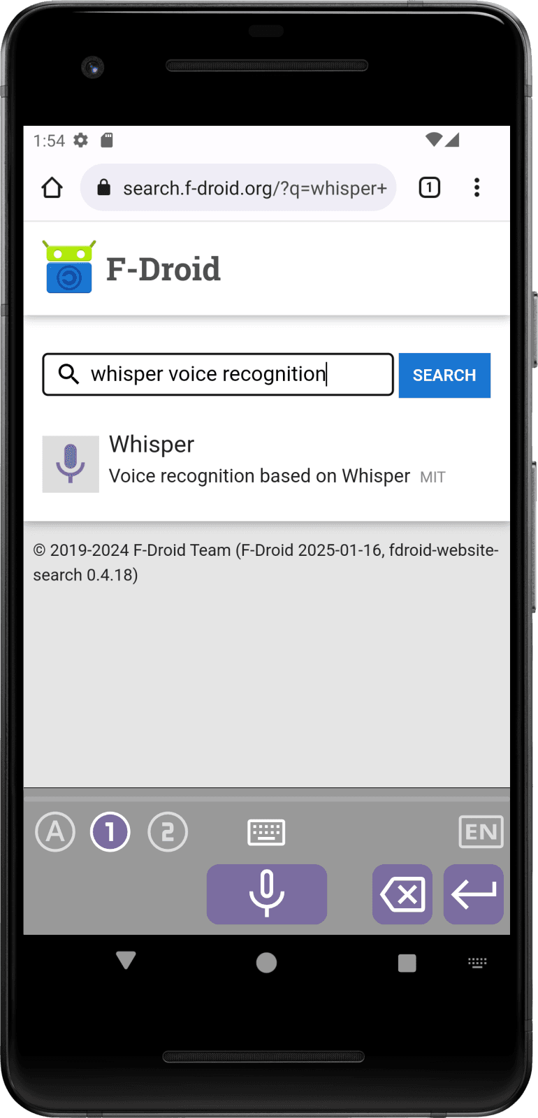 Скриншот 2 — Whisper+