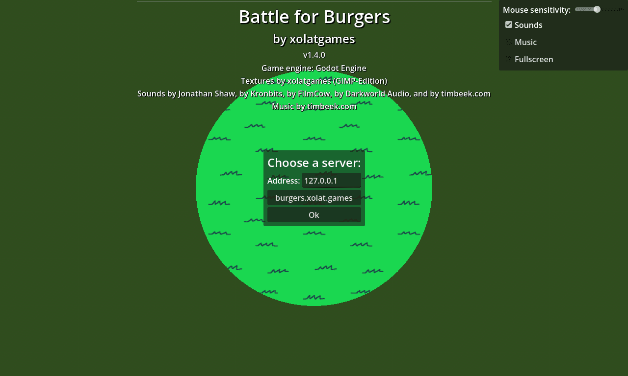 Скриншот 1 — Battle for Burgers 🍔🍔🍔