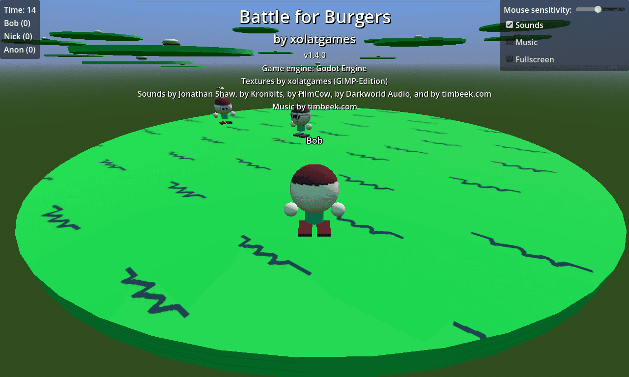 Скриншот 4 — Battle for Burgers 🍔🍔🍔