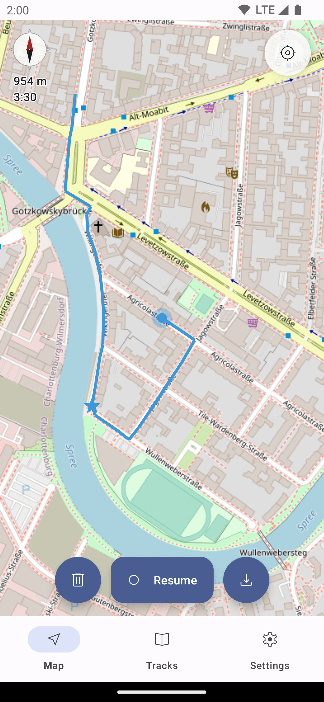 Скриншот 4 — Trackbook - Movement Recorder